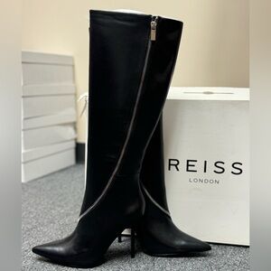 Boston Knee Heel Boots - REISS